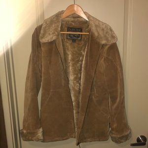 Pacific trail leather zip up small men’s jacket